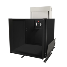 Load image into Gallery viewer, Wheelchair Lift with 90-degree entry exit platform and tower on the right