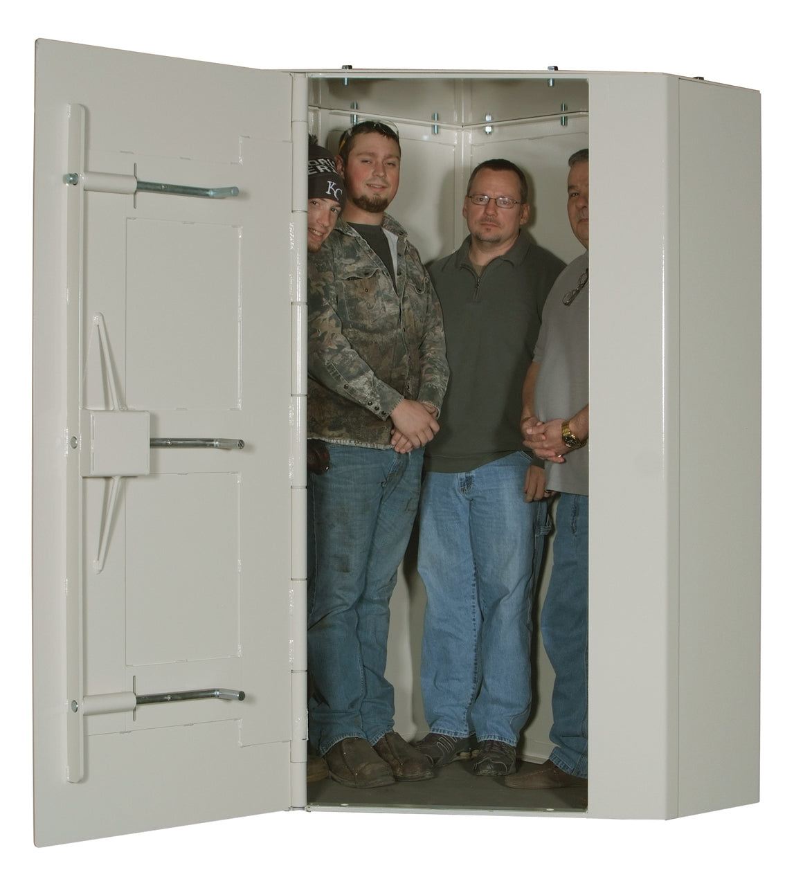 Hide-Away® Corner Unit Modular Safe Room Tornado Shelter – Assisted Lifting