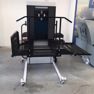 Portable Wheelchair Lift in Up Position