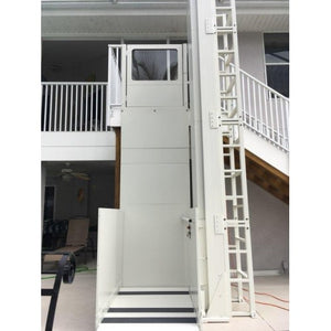 Tall Outdoor Wheelchair Lift Elevator with Support